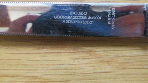 Vintage Echo George Hives and Son Sheffield Set of Six Grapefruit Spoons and Knife in Box
