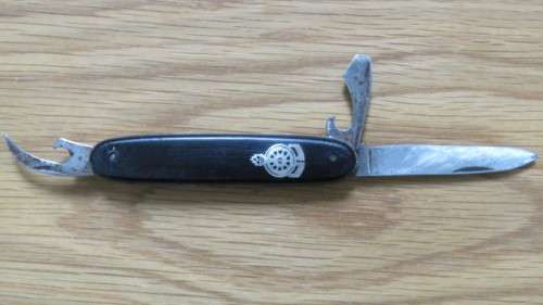 Superb Vintage Solingen Voortrekkers `Hou Koers` Folding Knife Made in Germany L: 9 cm