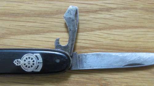 Superb Vintage Solingen Voortrekkers `Hou Koers` Folding Knife Made in Germany L: 9 cm