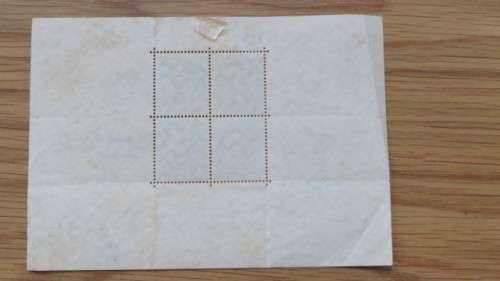 Germany 1937 Hitler Birthday Sheet of Stamps With Commemorative Cancel SOLD AS IS
