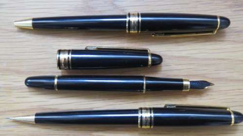 Awesome Vintage Wustenrot Click Pencil. Fountain Pen and Ballpoint Pen in Case SOLD AS IS