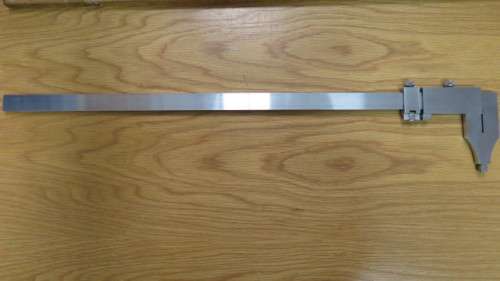 Awesome Vintage Xiliang Trade Mark 0-500 Vernier Caliper in Original Wooden Box L: 64 cm