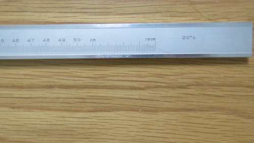 Awesome Vintage Xiliang Trade Mark 0-500 Vernier Caliper in Original Wooden Box L: 64 cm
