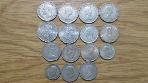 Collection of Fifteen International Coins Details in Description