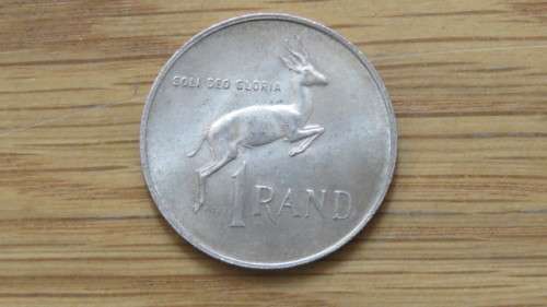 Republic of South Africa Silver 1967 One Rand Coin 14.9 g