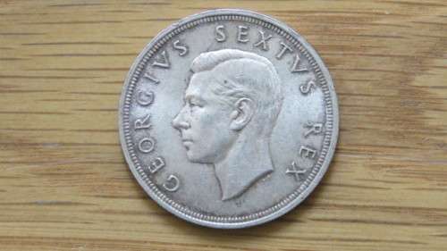 Union of South Africa Silver 1948 Five Shillings Coin 28.4 g