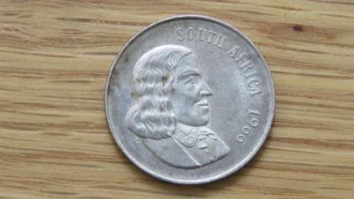 Republic of South Africa Silver 1966 One Rand Coin 15 g