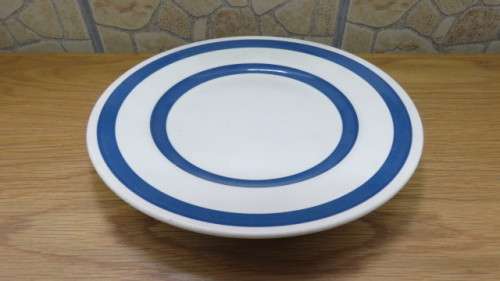 Vintage Staffordshire Chef Ware Blue and White Plate Cornish Kitchen Ware Salt and Sugar Pots