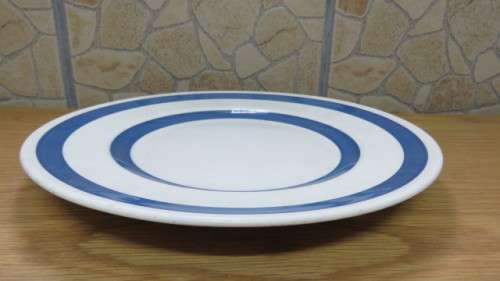Vintage Staffordshire Chef Ware Blue and White Plate Cornish Kitchen Ware Salt and Sugar Pots