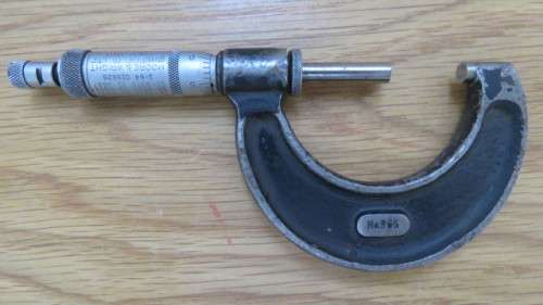 2 Vintage Moore and Wright (Sheffield) Micrometers/Chesterman Sheffield Machinist`s Vernier Caliper