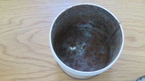 Wonderful Vintage Mazawattee 1lb Tea Tin H: 13 cm D: 12 cm