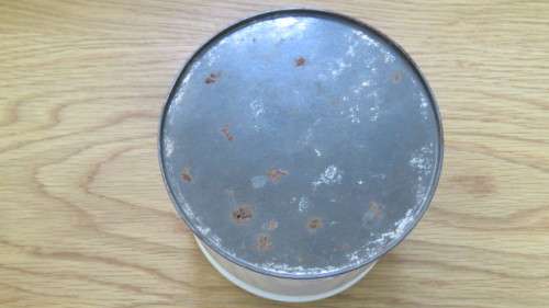 Wonderful Vintage Mazawattee 1lb Tea Tin H: 13 cm D: 12 cm