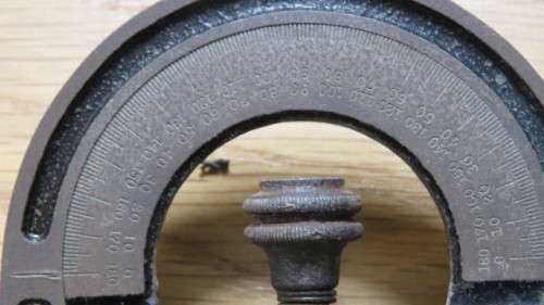 Vintage L.S. Starrett Co USA No.12 Protractor Head and Rule for 12` Combination Square SOLD AS IS