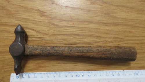 Collection of Three Vintage Hammers With Wooden Handles SOLD AS IS Details in Description.