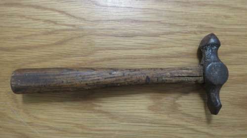 Collection of Three Vintage Hammers With Wooden Handles SOLD AS IS Details in Description.