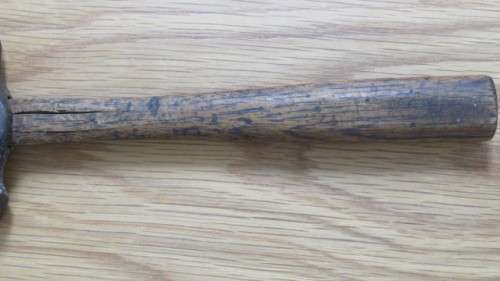 Collection of Three Vintage Hammers With Wooden Handles SOLD AS IS Details in Description.