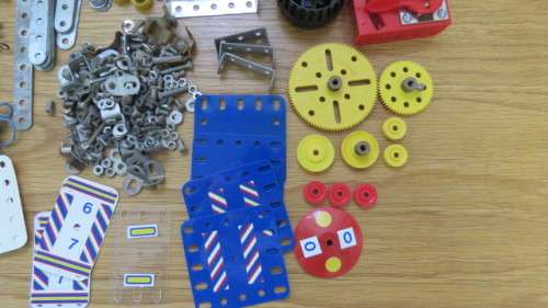 Two Vintage Meccano Sets (M1, A) With Instructions in Original Metal Cases Details in Description