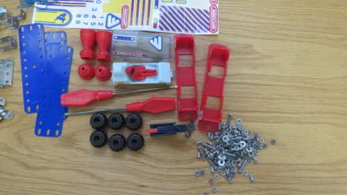 Two Vintage Meccano Sets (M1, A) With Instructions in Original Metal Cases Details in Description