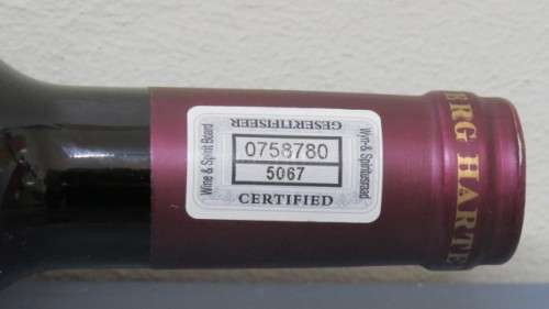 Sealed 70ml Bottle of Hartenberg 2005 Cabernet Sauvignon Shiraz