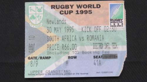 1995 South Africa World Cup Memorablia and Other Memorablia