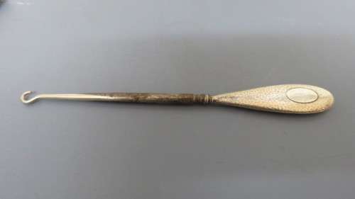 Two Antique Hallmarked Silver Corset Pull Hooks Details in Description 88 g