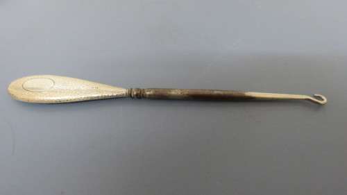 Two Antique Hallmarked Silver Corset Pull Hooks Details in Description 88 g