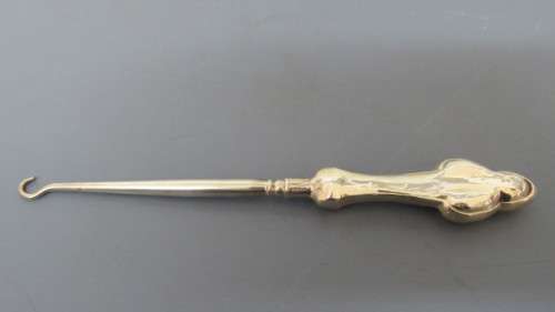 Two Antique Hallmarked Silver Corset Pull Hooks Details in Description 88 g