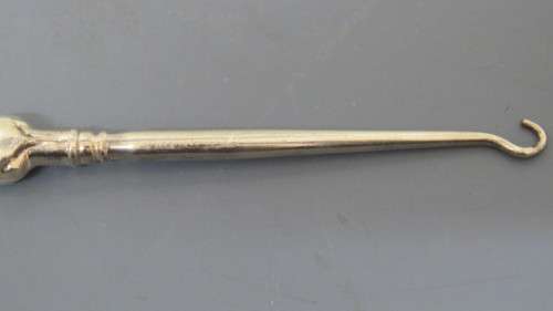 Two Antique Hallmarked Silver Corset Pull Hooks Details in Description 88 g
