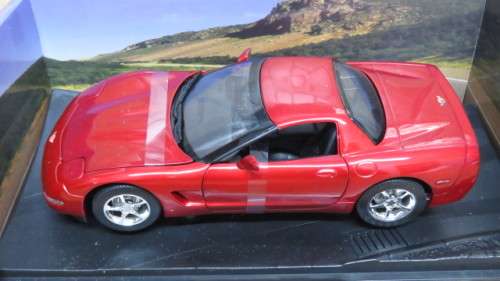 Fantastic Boxed Vintage Hot  Wheels Custom Candy-Red Paint C5 Corvette Scale 1:18