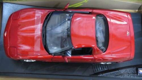 Fantastic Boxed Vintage Hot  Wheels Custom Candy-Red Paint C5 Corvette Scale 1:18