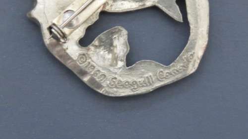 Wonderful Vintage Seagull Canada 1989 Pewter Hummingbird Brooch 4,5 x 3,7 cm