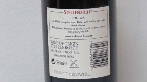 Sealed 750ml Bottle of Stellenzicht Golden Triangle 2005 Shiraz