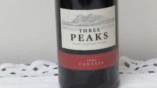 Sealed 750ml Bottle of Three Peaks 2006 Cantata