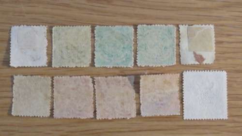 Collection of Ten Hyderabad (Telangana, India) Stamps Details in Description SOLD AS IS