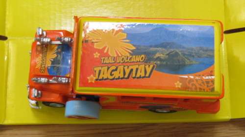 Awesome Vintage Boxed #9324 Die-Cast Philippine Jeepney With Pull-Back Action L: 12,5 cm