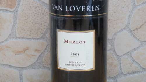 Sealed 750ml Bottle of Van Loveren 2008 Merlot