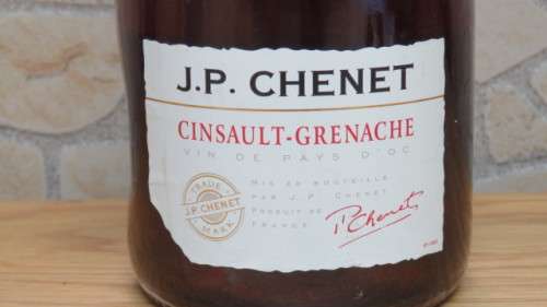 Sealed 750ml Bottle of J.P. Chenet 2007 Cinsault-Grenache Produced and Bottled in France