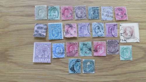 Twenty Three Used India Stamps Details in Description SOLD AS IS