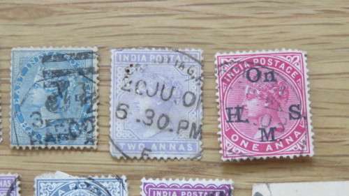 Twenty Three Used India Stamps Details in Description SOLD AS IS