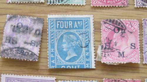 Twenty Three Used India Stamps Details in Description SOLD AS IS