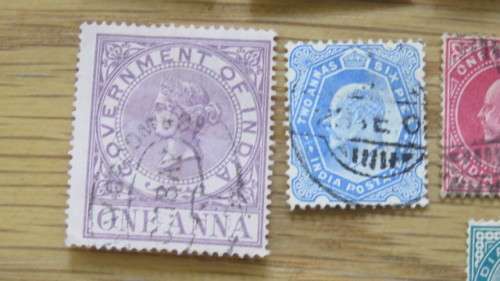Twenty Three Used India Stamps Details in Description SOLD AS IS