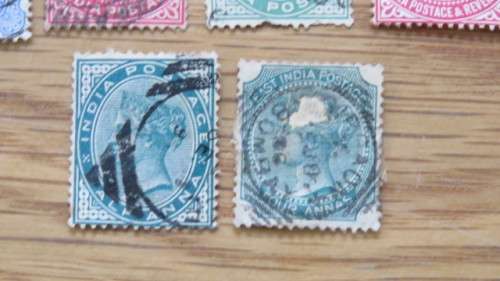 Twenty Three Used India Stamps Details in Description SOLD AS IS