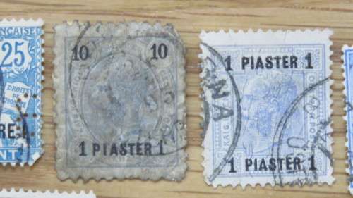 Ten Used Turkey - British/ Austrian Post Offices Stamps Details in Description SOLD AS IS