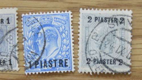 Ten Used Turkey - British/ Austrian Post Offices Stamps Details in Description SOLD AS IS