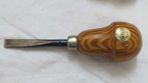 Superb Vintage Mifer Kit Set of Five Wood Carving Tools Made in Spain