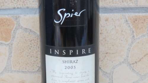 Sealed 750ml Bottle of Spier Inspire 2005 Shiraz