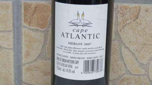 Sealed 750ml Bottle of Cape Atlantic 2007 Merlot