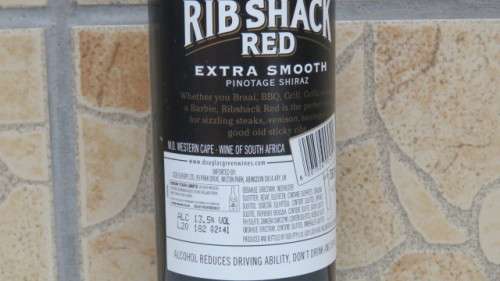 Sealed 750ml Bottle of Douglas Green The Original Ribshack Red 2019 Vintage Blend (Pinotage Shiraz)