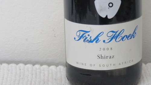 Sealed 750ml Bottle of Fish Hoek 2008 Shiraz