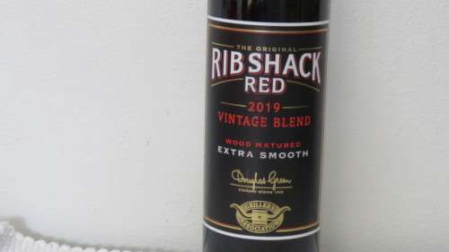 Sealed 750ml Bottle of Douglas Green `The Original Ribshack Red` 2019 Vintage Blend Pinotage Shiraz